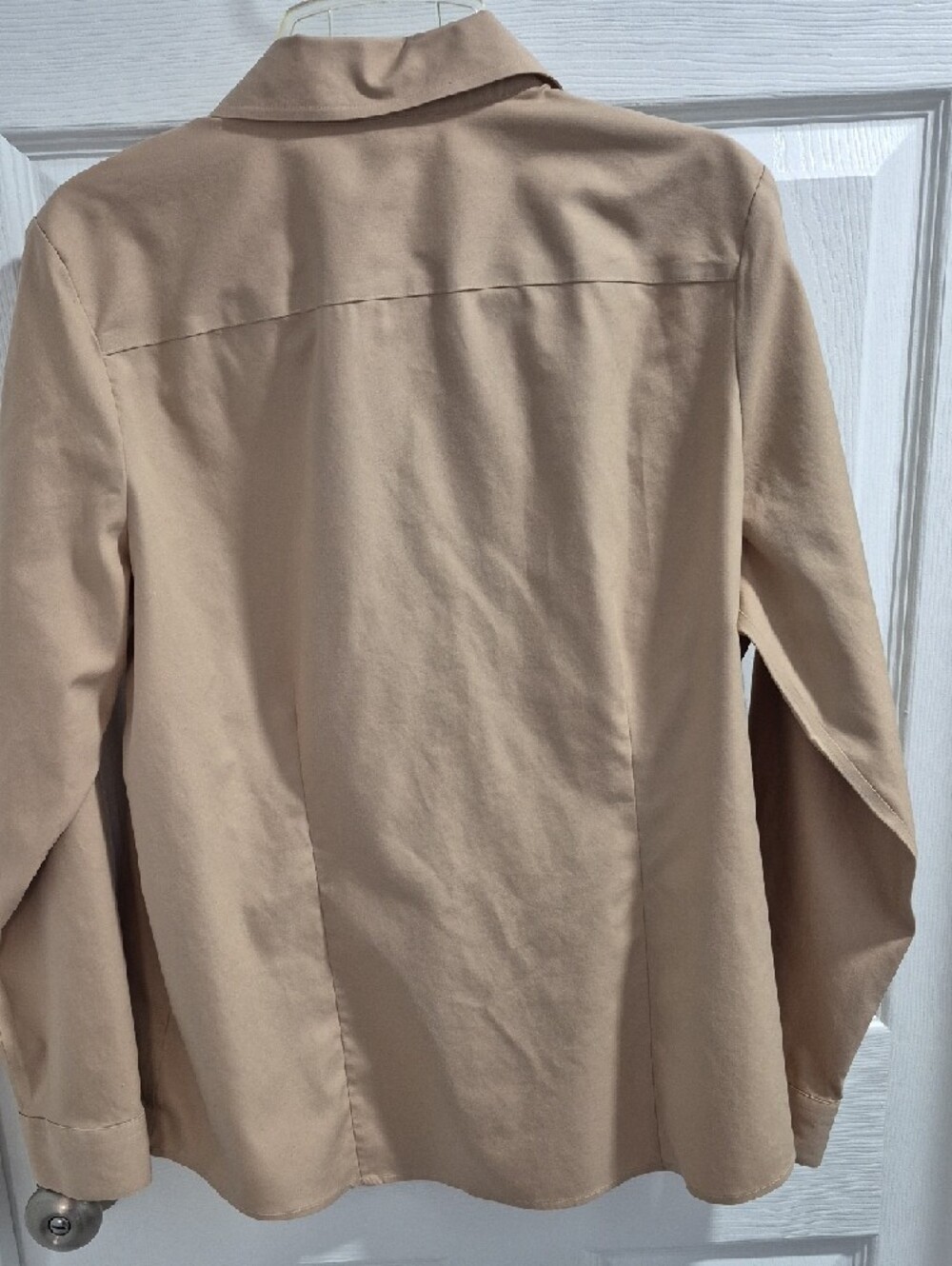 Coldwater Creek Neutral Taupe Button-Up Top - Picture 2 of 3